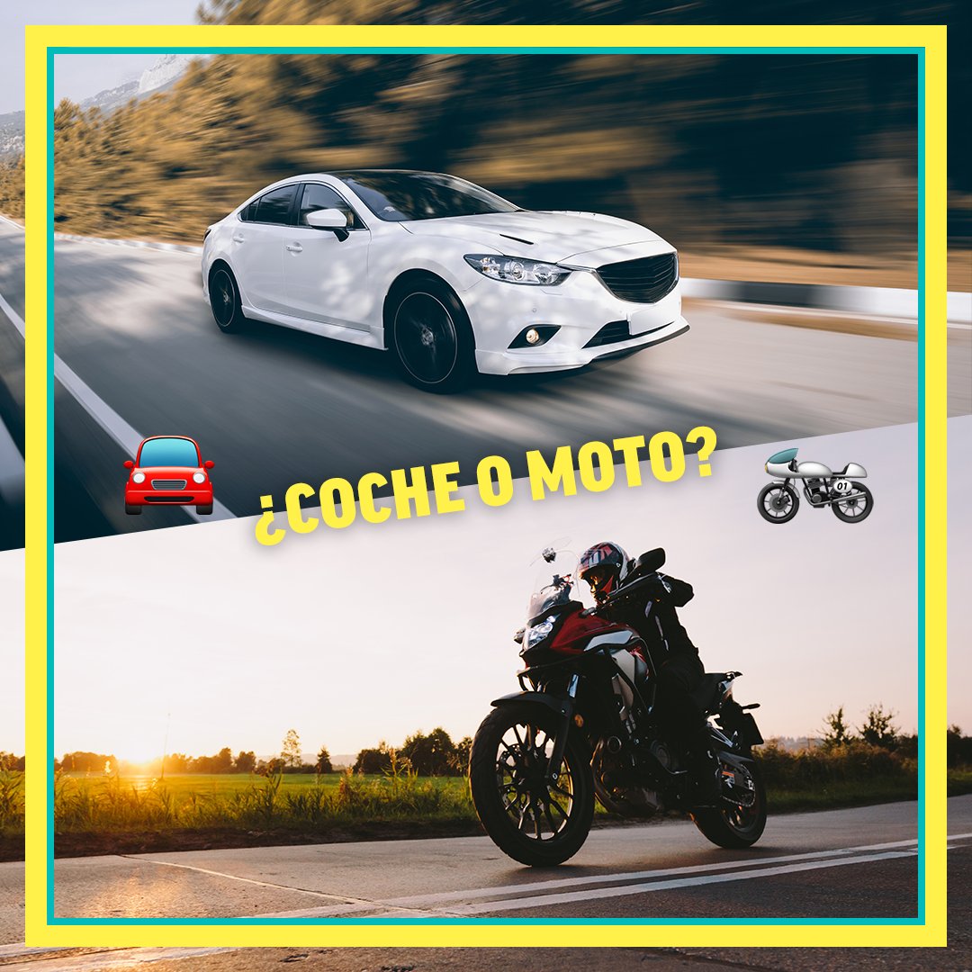 ¿Qué prefieres? ¿🚗 o 🏍️?