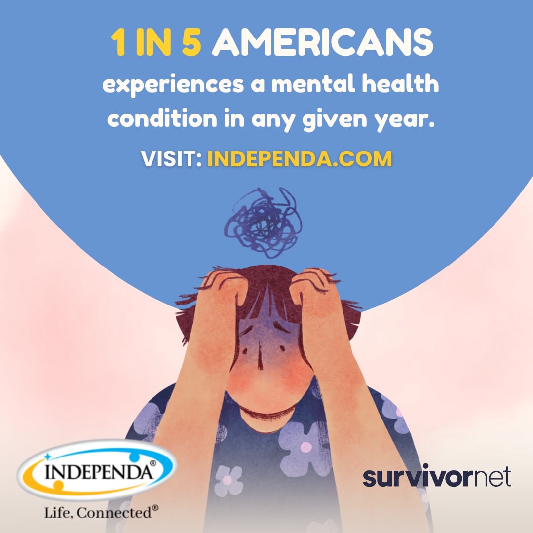 Independa's tweet image. Mental health is crucial to overall well-being. Learn how to effectively manage and support mental health with the help of Independa and SurvivorNet, where you can find valuable resources and support!

#Independa #MentalHealth #TrustedGuide #Support #HealthAwareness #Wellbeing