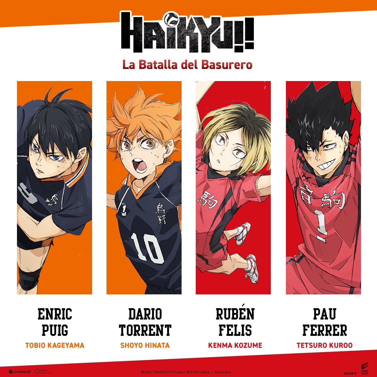 crunchyroll_es's tweet photo. ¡No te pierdas HAIKYU!! La Batalla del Basurero en la gran pantalla! 
Ya en cines con un increíble doblaje en castellano y catalán ✨

🏐🏐🏐🏐🏐🏐

No et perdis HAIKYU!! Batalla als Contenidos a la pantalla gran!
Ja en cinemes amb un increïble doblatge castellà i català ✨ https://t.co/CBOgusMk8F