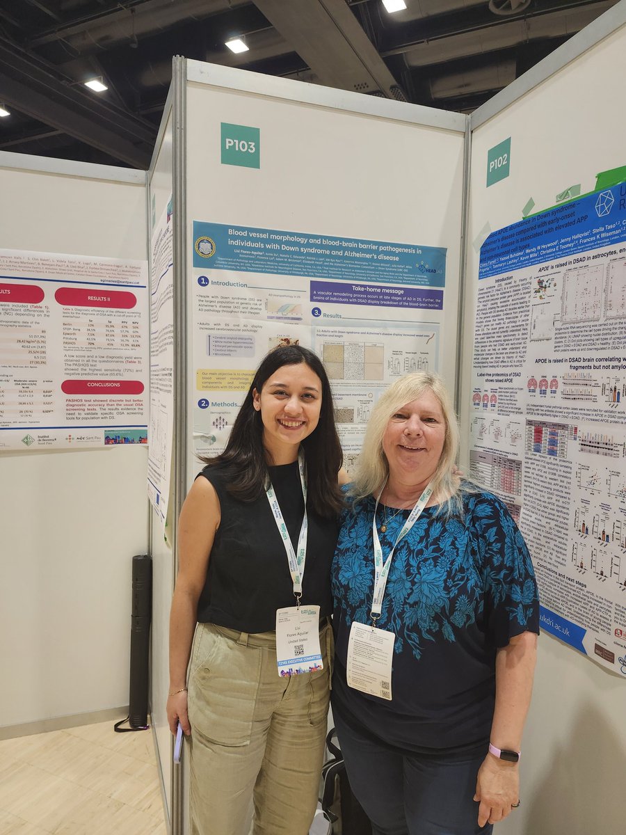 Lisi Flores Aguilar <a href="/Lisi_FA/">Lisi Flores-Aguilar</a> at #t21rs showing her work on blood brain barrier dysfunction in aging Down Syndrome brain..thank you <a href="/alzassociation/">Alzheimer's Association</a>, <a href="/dsachieves/">dsachieves</a> and Jerome Lejeune Foundation for support! <a href="/abc_ds_/">Alzheimer Biomarkers Consortium — Down Syndrome</a>