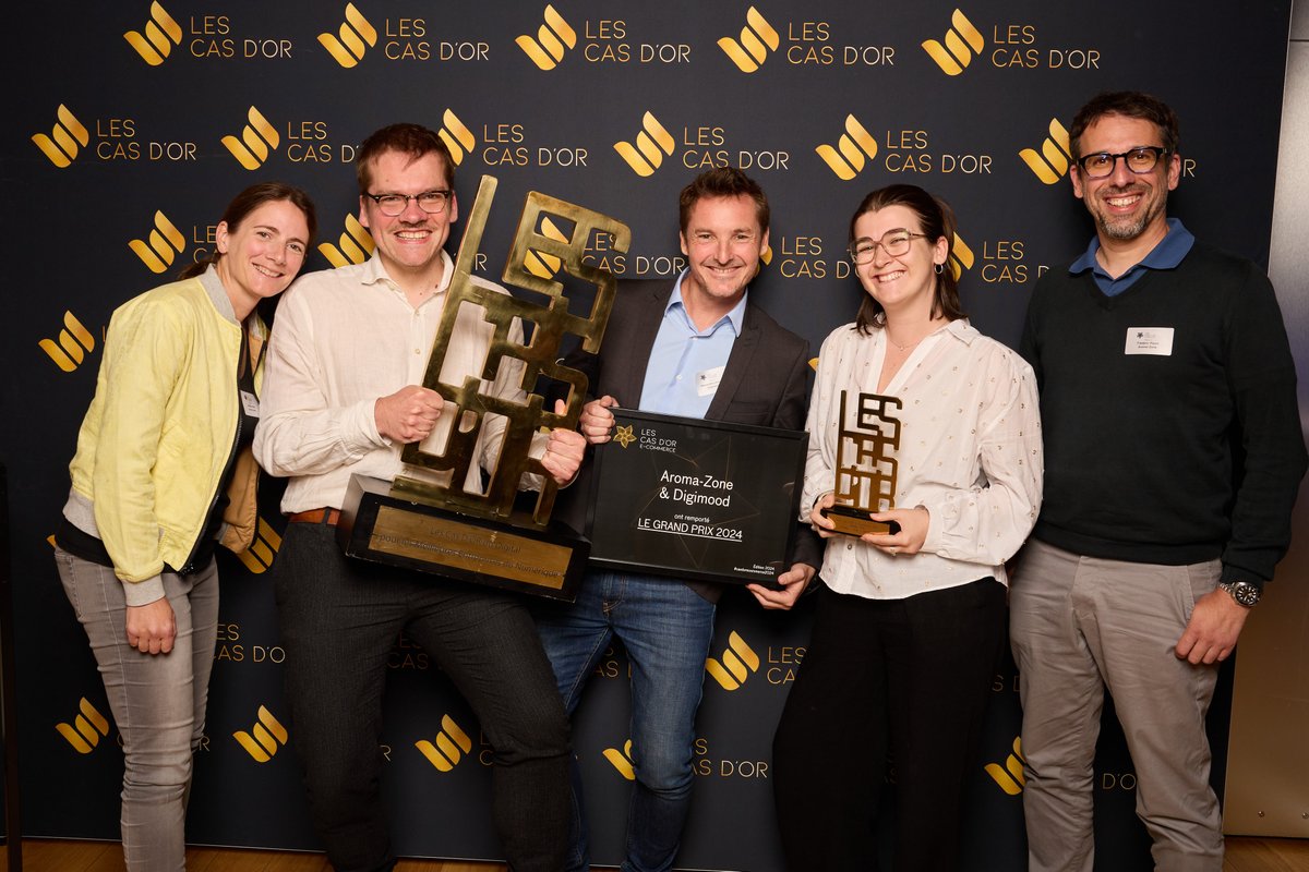#casdorecommerce2024 ✨ Double victoire aux Cas d'Or du E-commerce avec notre client Aroma-Zone ! ✨ Un grand bravo aux équipes ! 
@Rafaleur 💪