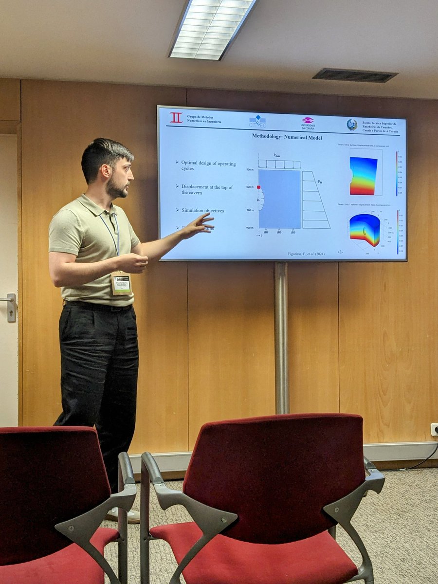 También Fran Figueiras presentó un trabajo sobre los ciclos de operación del hidrógeno verde en las cavernas Salinas 👷🏻