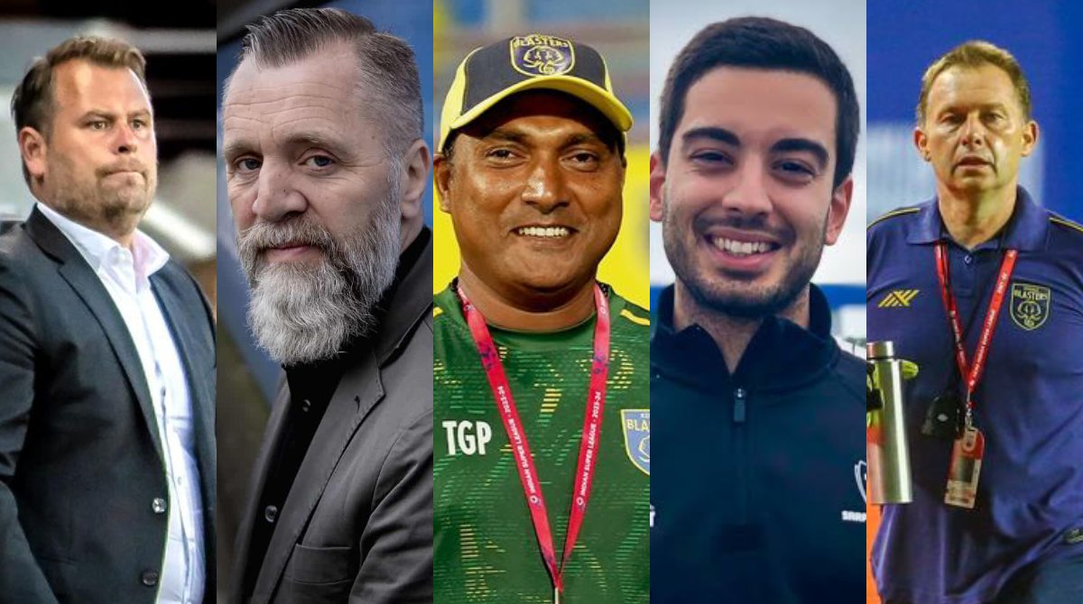 ansonjaison_3's tweet photo. Kerala Blasters' coach team for the upcoming season 🟡⤵️

• Head coach - Mikael Stahre🇸🇪
• Assistant coach - Björn Wesström🇸🇪 and T.G Purushothaman🇮🇳 
• Setpiece coach - Frederico Pereira🇵🇹
• GK coach - Slaven Provegcki🇷🇸 

#KBFC #HalfwayFootball #ISL #IndianFootball https://t.co/uTXe61YlVt