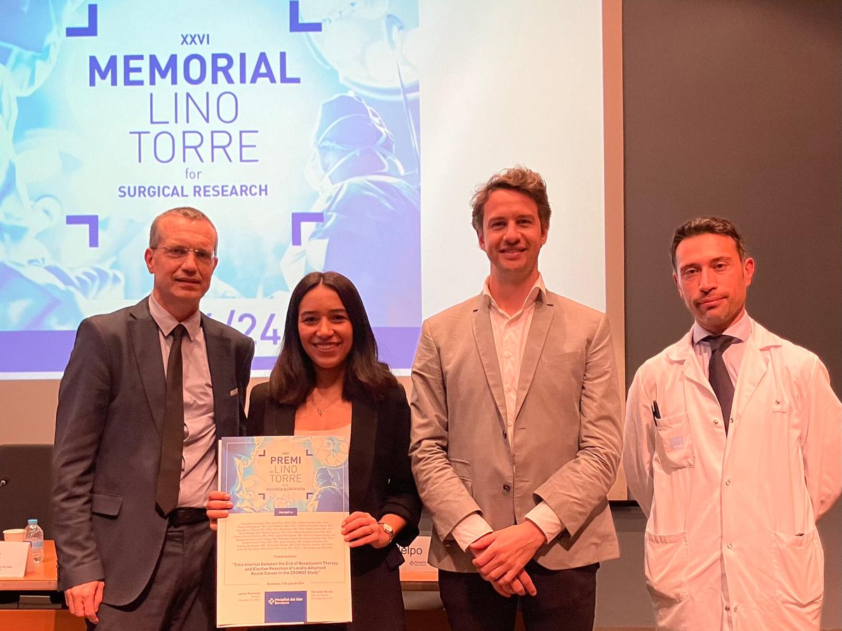 Hospital del Mar (@hospitaldelmar) on Twitter photo I el moment dels guanyadors!
@yoelimargj i <a href="/borjadelacy/">F. Borja de Lacy, MD, PhD</a>, de l'equip de l'<a href="/hospitalclinic/">Hospital Clínic</a>, han estat els encarregats de recollir el diploma que els acredita com a autors de la millor #recerca en #cirurgiageneral
#LinoTorre #MemorialLinoTorre <a href="/FBurdio/">Fernando Burdio</a> <a href="/IelpoB/">benedetto ielpo</a> I el moment dels guanyadors!
@yoelimargj i <a href="/borjadelacy/">F. Borja de Lacy, MD, PhD</a>, de l'equip de l'<a href="/hospitalclinic/">Hospital Clínic</a>, han estat els encarregats de recollir el diploma que els acredita com a autors de la millor #recerca en #cirurgiageneral
#LinoTorre #MemorialLinoTorre <a href="/FBurdio/">Fernando Burdio</a> <a href="/IelpoB/">benedetto ielpo</a>