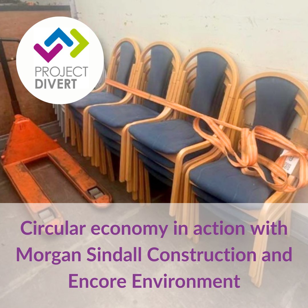 Morgan Sindall Construction and Encore Environment have partnered to implement Project DIVERT to identify and reuse excess hospital furniture during a refurbishment project in Great Yarmouth. Read more here: loom.ly/fsZFgec  #circulareconomy #community #socialvalue