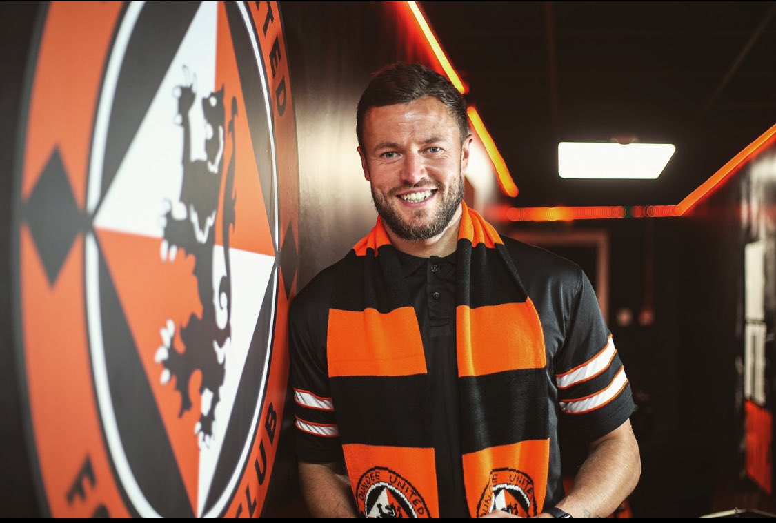 Now I am absolutely buzzing and over the moon to be here.. i’ve heard nothing but positives about this football club, looking forward to being back already to give it everything I’ve got, can’t wait to get started <a href="/dundeeunitedfc/">Dundee United FC</a> #DUFC 🧡