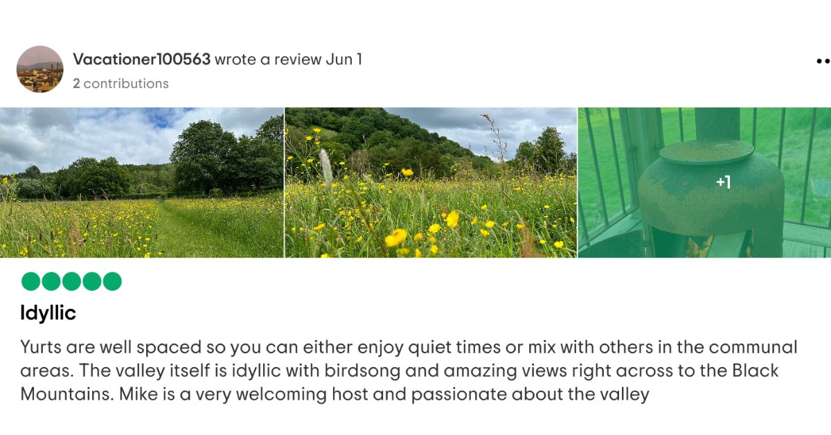 Another happy guest!  ⭐⭐⭐⭐⭐

👉 hiddenvalleyyurts.co.uk