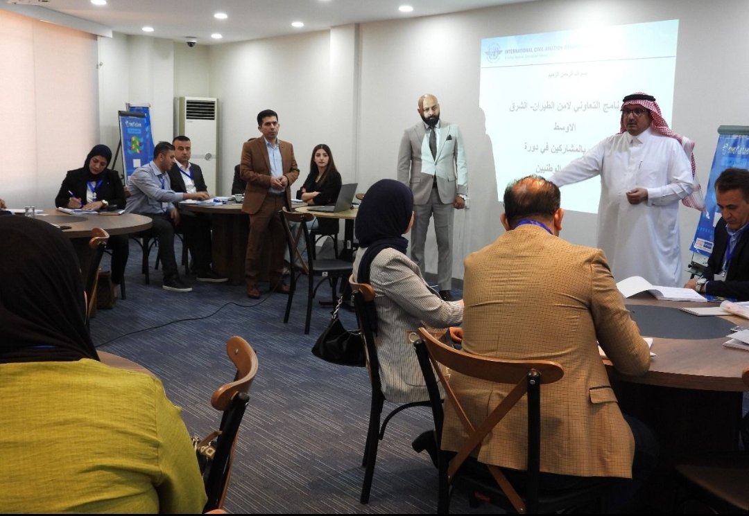 BaghdadInt's tweet photo. ادارة المطارات والملاحة الجوية وبالتعاون مع البرنامج التعاون لأمن الطيران المدني casp mid، تشارك في دورة مفتشي أمن الطيران وبمشاركة موظفي مطار بغداد الدولي ومطاري البصرة والموصل الدوليين والتي اقيمت في مطار أربيل الدولي .
__________
اعلام المطارات والملاحة الجوية
 7/حزيران/2024 https://t.co/ZGF1i1x6La