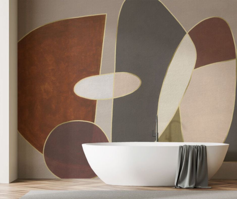 infoaffreschi's tweet photo. The elegance of the geometries and the combination of colours make this #walldecoration from the #recon series the perfect choice for a balanced yet sophisticated space. 

Design: 45G-SF0101
Designer: Simone Florell 
Collection: 45 Giri

#luxurywallpapers #affreschieaffreschi https://t.co/cUWma15t9e