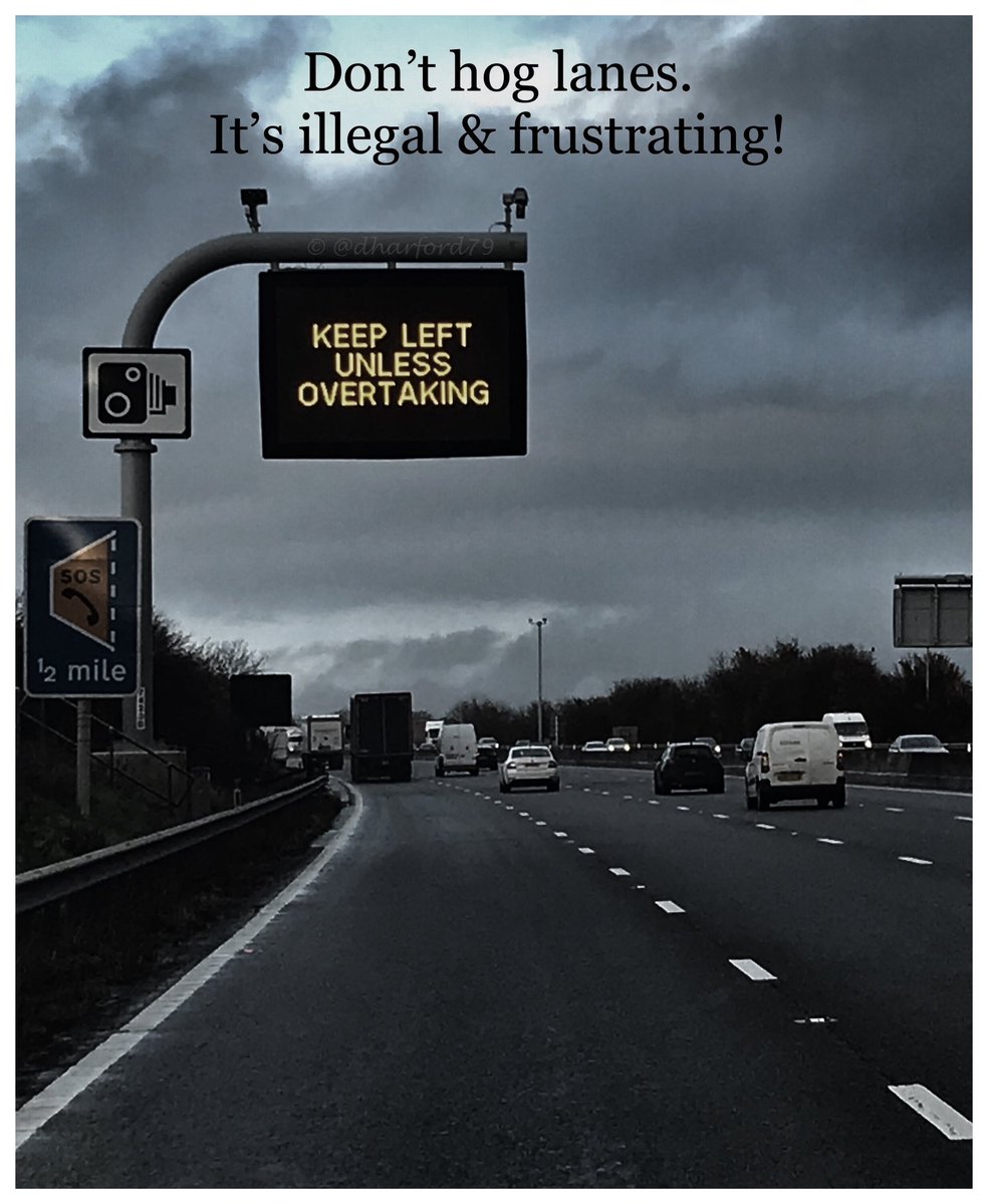 Remember - stop hogging the middle lane! 

#RoadSafety