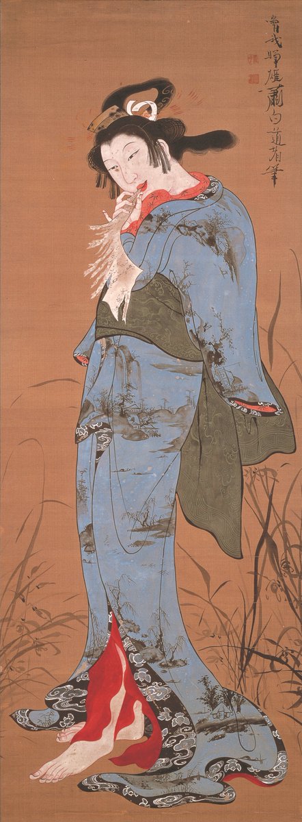 曾我 蕭白 そが しょうはく Soga Shōhaku 1730–1781 《美人図》 びじん