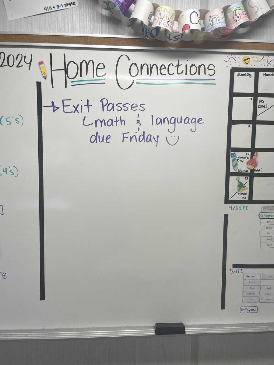 ☀️Home Connections - Friday, June 7.
