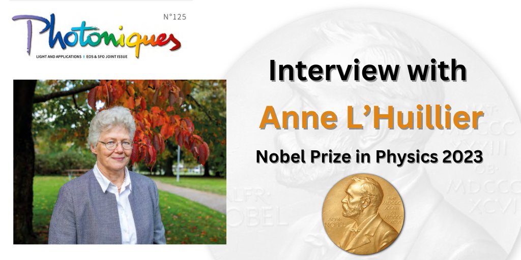 Journals | <a href="/Photoniques_edp/">Photoniques</a>
Read the exclusive interview with Anne L'Huillier, Nobel Prize in Physics 2023, in the latest issue of 'Photoniques' ❗
➡️bit.ly/3Vz6hpz #freeaccess
#NobelPrize #Physics