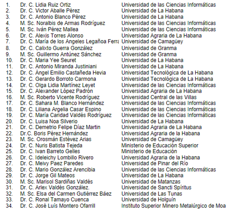 2016 el <a href="/CenedUci/">Cened</a>, con la participación de 34 profesionales de 13 Centros, como parte del Comité de Expertos en Educación a Distancia, confeccionan el Modelo de EaD de la educación superior cubana. <a href="/universidad_uci/">Universidad de las Ciencias Informáticas</a> <a href="/IvanPerezMallea/">Iván Pérez Mallea</a> <a href="/LilyRuiz70/">Lidia Ruiz</a> <a href="/Nora82248921/">Cubana, revolucionaria. Noralbis</a> <a href="/Martamulet3/">Marta Mulet</a>