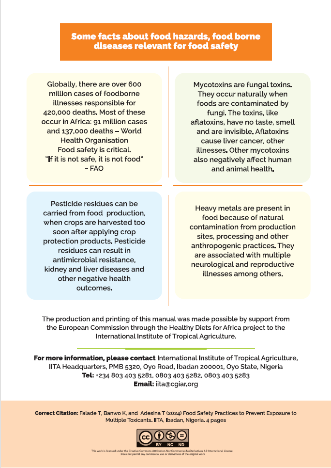 📢 Introducing a new guide, "Food Safety Practices to Prevent Exposure to Multiple Toxicants" - a comprehensive resource that aims to raise awareness about #foodsafety risks and provide effective management strategies throughout the entire food value chain!