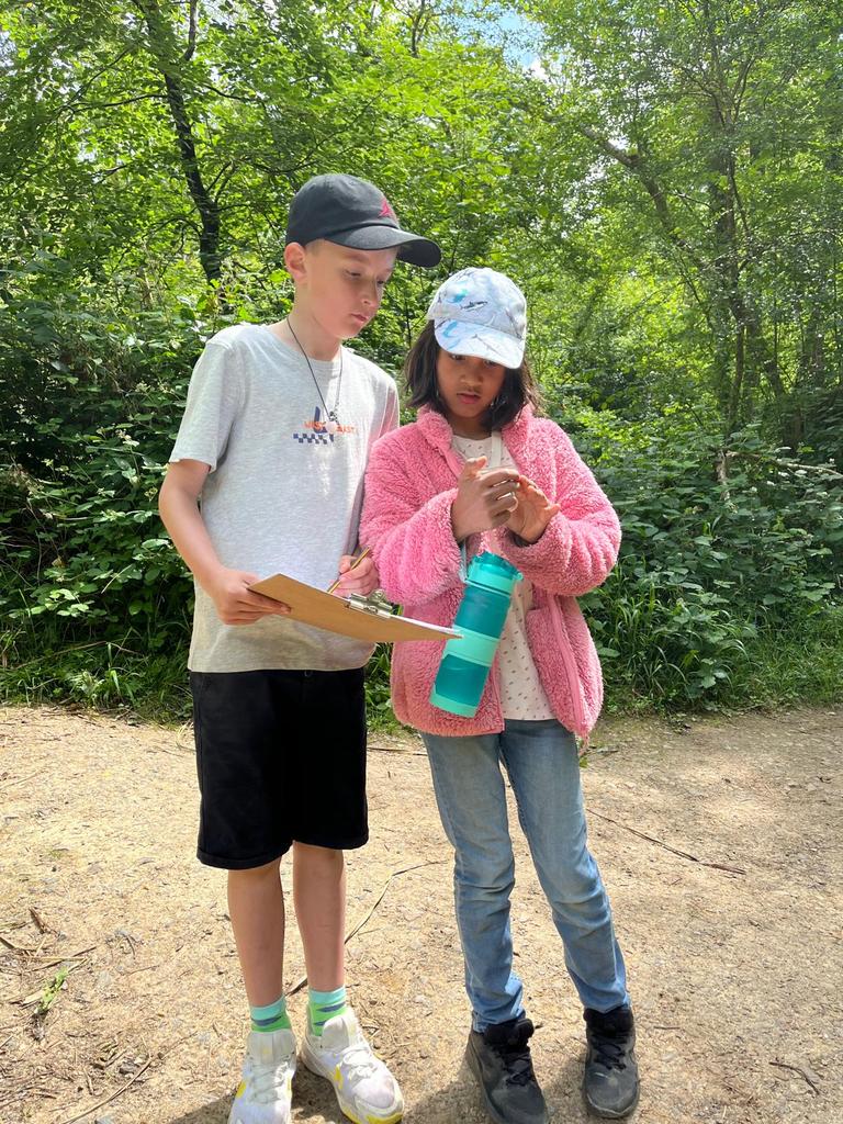 Our final activity of the trip.  Woodlands compass.  We used a compass to navigate our way around the site.