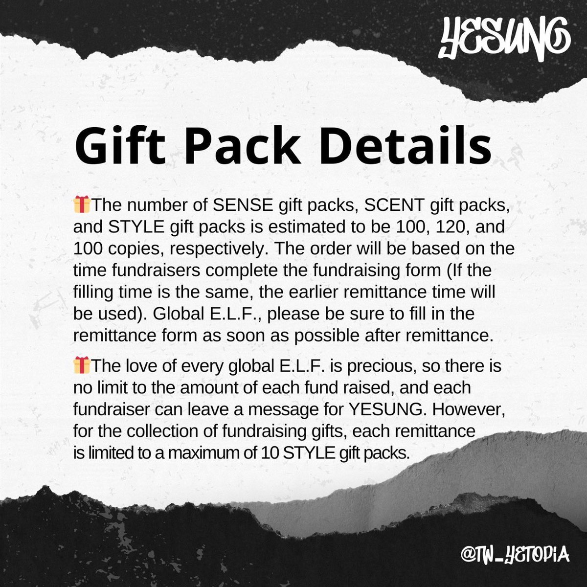 Gift Packages 🎤 <a href="/shfly3424/">Yesung</a> 

-
🌼Schedule. ~24.6.30/ 7.31

🌼Details &amp; Donate Form: reurl.cc/dnONLz
-
🌟 The diagram is for reference only.

#TW_YeTopia #HappyYesungDay #예성 #Yesung #SuperJunior