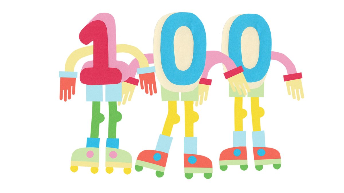 I made these cute paper-cut collaged rollerskating numbers for my latest YouTube video. Click the link to watch them glide from 1 to 100!

youtube.com/watch?v=hNj9ba…