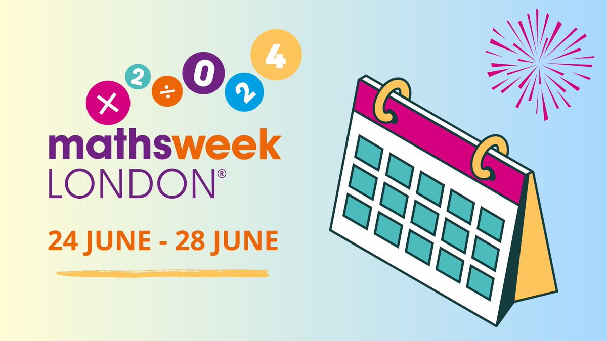 ATMMathematics's tweet image. Help to bring families together through maths this summer with @mathsweekldn! There are free resources to download, events to enter and more. Sign up for free #MathsWeekLDN