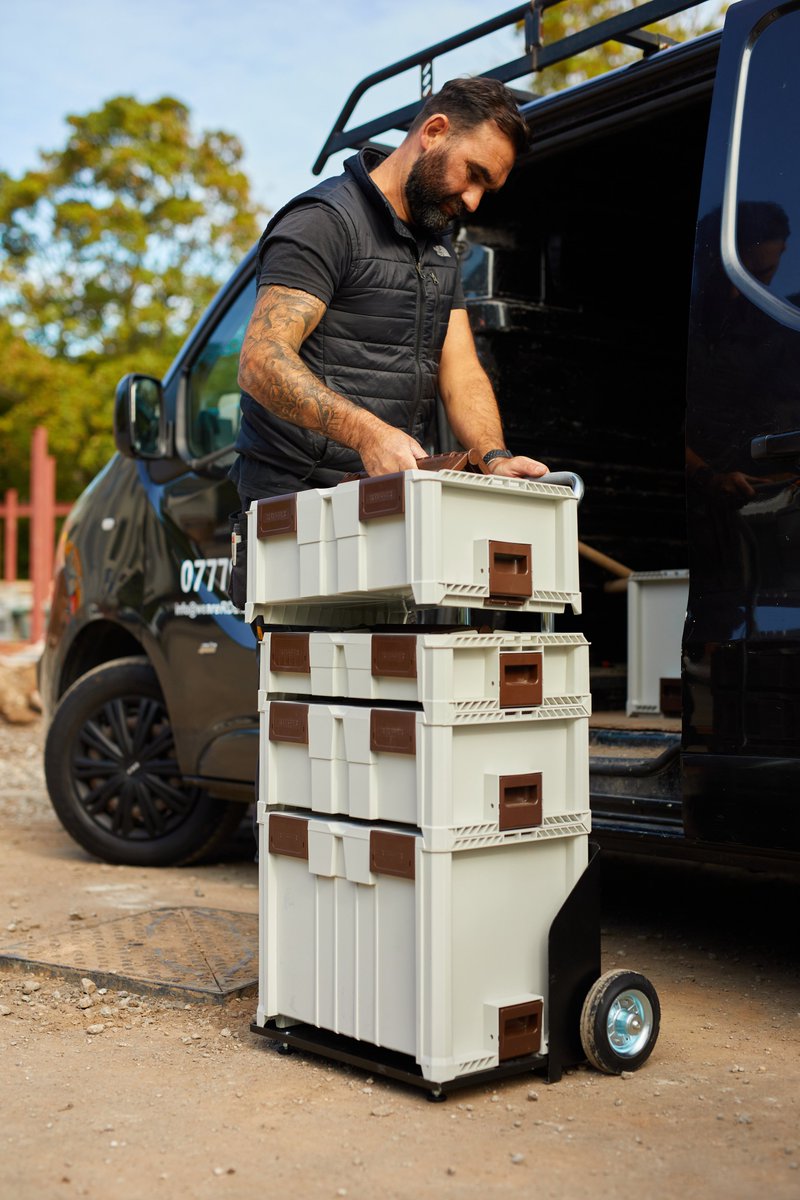 Transporting your Crate Mate cases is effortless with our foldable sack trolley, allowing you to stack all the cases you need for the job. Reducing trips to your van and saving time and energy. Available at reisser.co.uk