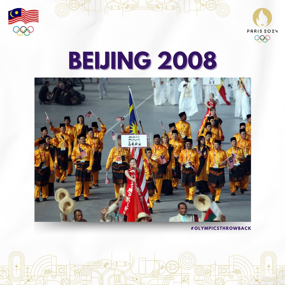olympicmas's tweet photo. The Malaysian Contingent participated in the XXIX Olympic Games, held in Beijing from 8-24 August 2008. A total of 32 athletes were part of the Malaysian contingent in this 29th edition. 

#OlympicMAS
#OlympicThrowback https://t.co/g9Ayg7v2B0