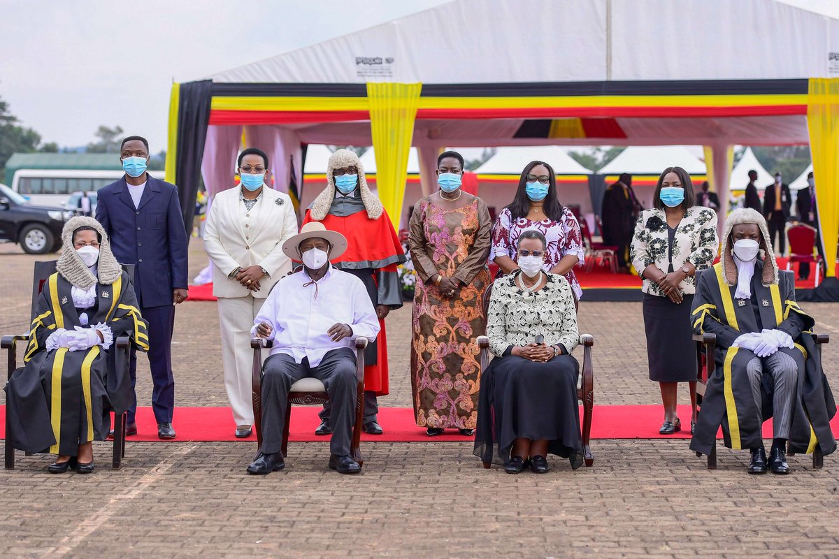 JanetMuseveni's tweet photo. I joined colleagues in the Cabinet and Parliament at Kololo Independence Grounds as H.E the President delivered the State of the Nation address and opened the fourth session of the 11th Parliament. https://t.co/mhjQfkSvgv