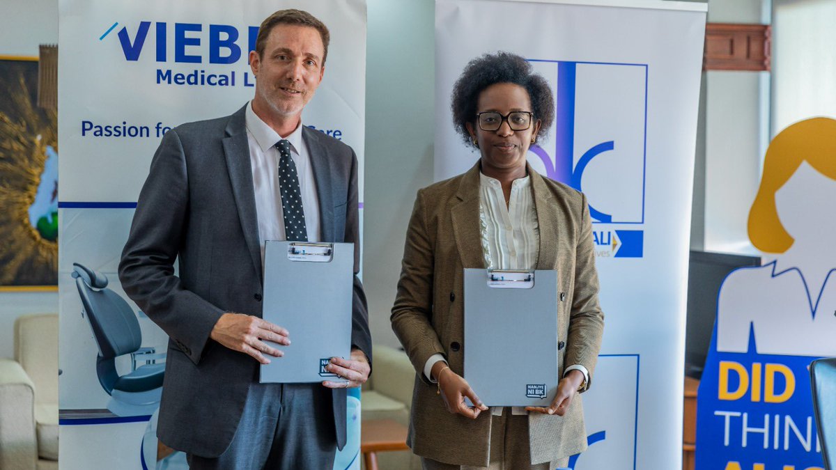 Bank of Kigali Official (@bankofkigali) on Twitter photo Yesterday, Bank of Kigali and <a href="/ViebegM/">Viebeg Medical</a> signed a strategic partnership to improve access to medical equipment for healthcare institutions in Rwanda. This collaboration will enable clinics and other medical facilities to acquire essential equipment through unsecured loans, with the Yesterday, Bank of Kigali and <a href="/ViebegM/">Viebeg Medical</a> signed a strategic partnership to improve access to medical equipment for healthcare institutions in Rwanda. This collaboration will enable clinics and other medical facilities to acquire essential equipment through unsecured loans, with the