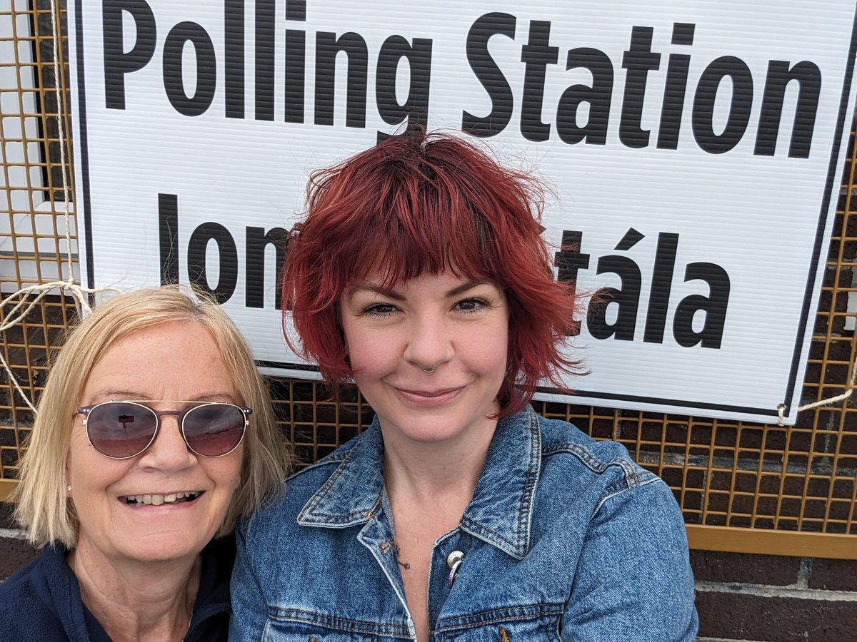 Went to vote with my mammy