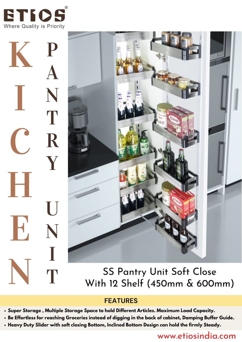 PrakashEnterp10's tweet image. Pantry Unit
Prakash Enterprises #pantryunit #profile#likeforlikes #doormagnetholder#prakashenterprises #photooftheday #post #follow #kitchenaccessories #hardwarestore #hardware #door #windows #fitting *Prakash enterprises Delhi * https://etiosindia.com+91 9891316193