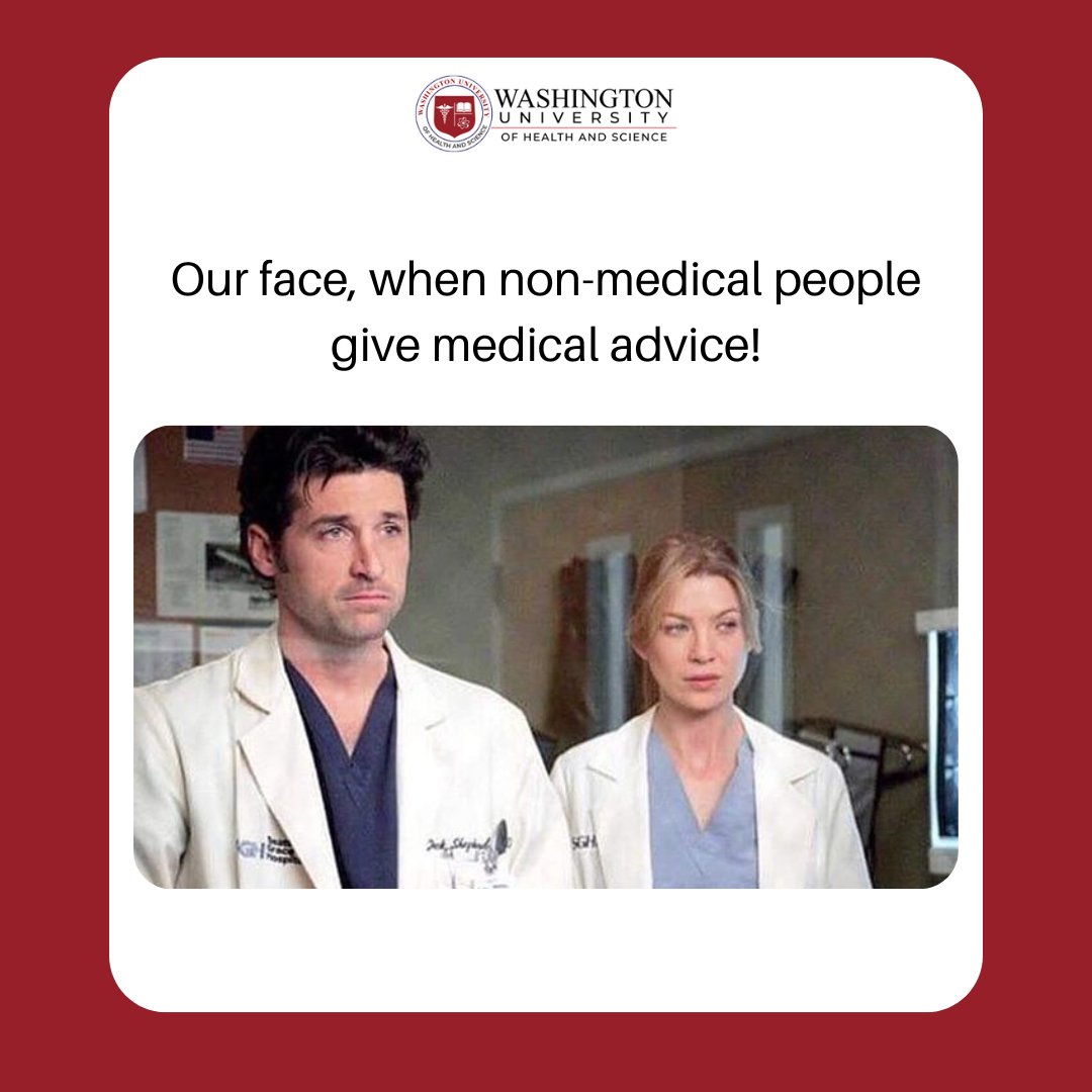 WUHS1's tweet image. Smiling politely while mentally diagnosing your own case of hypochondria😏🤣

#MedStudentLife #FirstDayFeels #medicalmeme #medicalmemes #medicine #doctor #medical #memes #medschool #doctormemes #medicalschool #doctormeme #meme #medstudent
