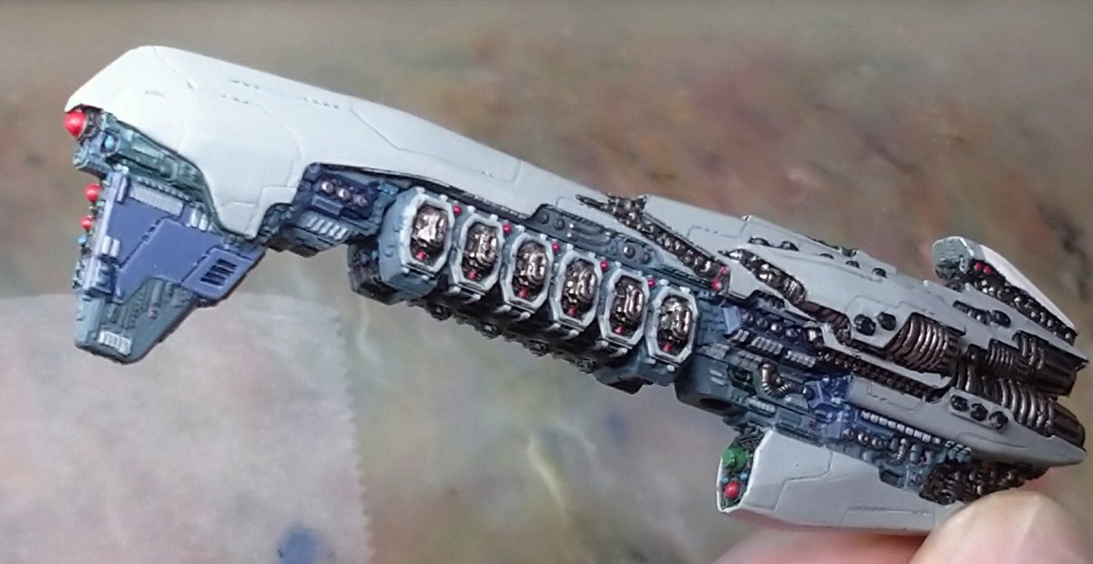 pentel752's tweet image. 今日のレジスタンス大型巡洋艦
進まないー塗ってるんですけどね
嬉しいくらいディテール細かくて
#Dropfleetcommander