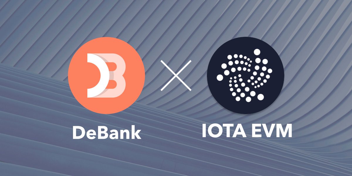 DeBankDeFi's tweet photo. 1/2

IOTA EVM chain is now integrated in https://t.co/IEGJ3zLVHO!
@iota 

1st batch of supported protocols:
@MagicSeaDEX https://t.co/mKwjvhxPfP