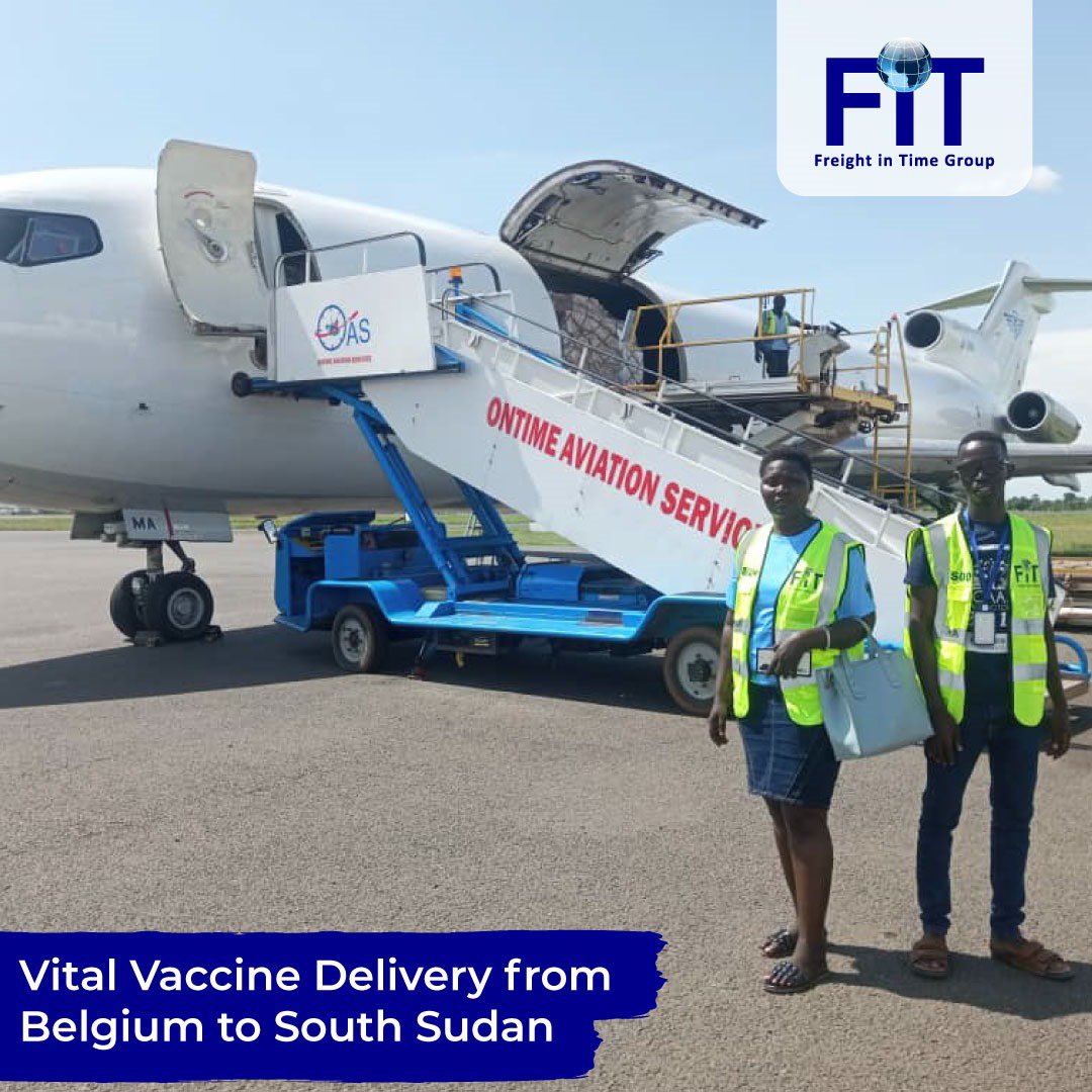 _freightintime's tweet photo. Freight in Time successfully completed a critical shipment of 166,831 veterinary vaccines from Belgium to Jordan. This complex logistical operation aimed to support South Sudan's efforts to combat animal diseases

#HumanitarianAid  #SouthSudan #FreightInTime #LogisticsExcellence https://t.co/2UukyKa4xq