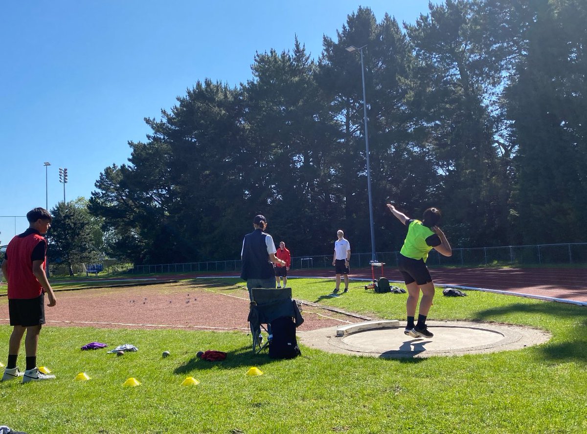 CoombeBoysNews's tweet photo. Today is #SportsDay where all our boys are competing for their Houses in the full range of athletics track and field events. The morning was focused on the field events and long distance races. Check out some of our boys in action. #CBSPETeam https://t.co/GEikKmSyUG