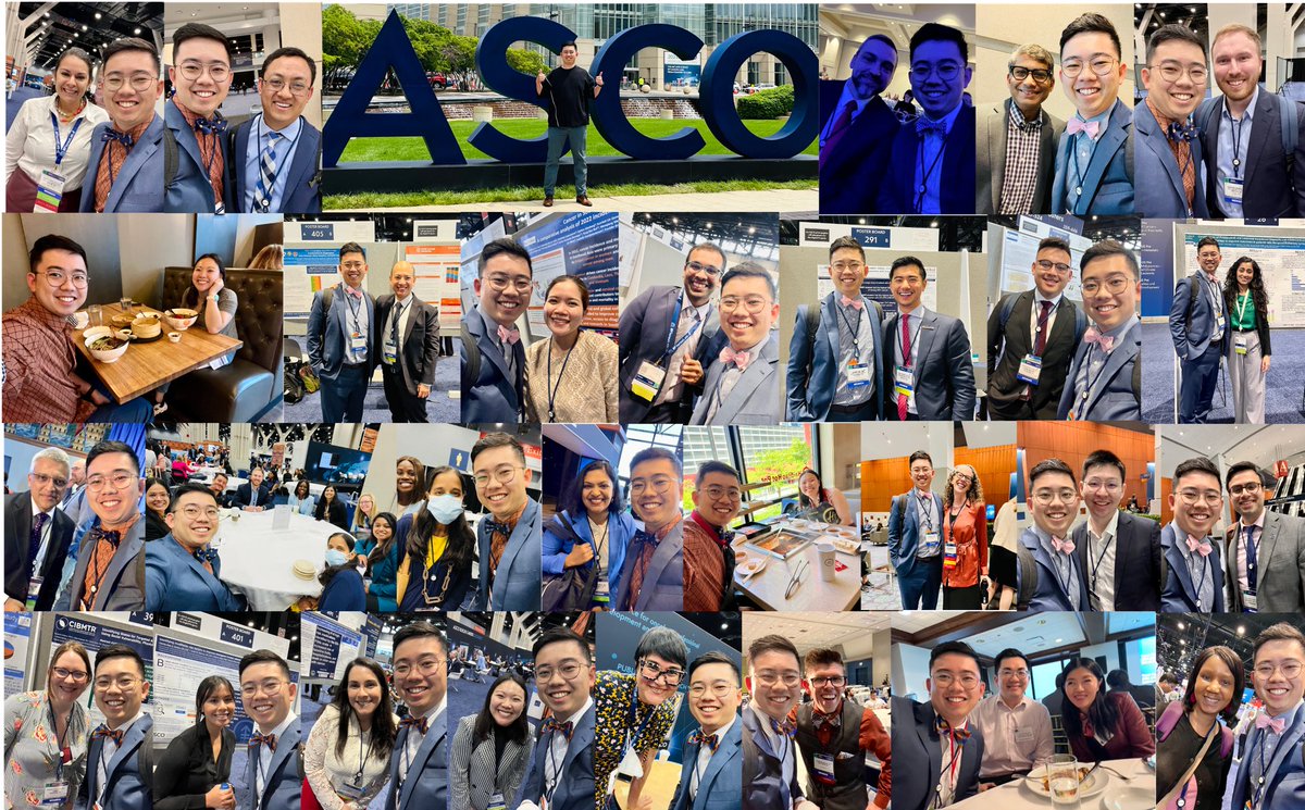 My 1st <a href="/ASCO/">ASCO</a> #ASCO24 was amazing! Started the meeting alone but finished with a sense of community 💕 Blessed to have met so many inspiring people 😍🤩 My heart is so full 💗 

<a href="/EChrisDee/">Edward Christopher "Chris" Dee, MD</a> <a href="/anhbl9/">Anh Lam (she/her)</a> <a href="/erin_feliciano/">Erin Feliciano, MD, MBA</a> <a href="/NishwantS/">Nishwant Swami, MD, MPH</a> <a href="/KekoaMDPhD/">Kekoa Taparra, MD, PhD, MPH</a> @manalipatelmd <a href="/RyanNipp/">Ryan Nipp, MD, MPH, MBA, FASCO</a> <a href="/realbowtiedoc/">Dr Joseph McCollom DO</a>