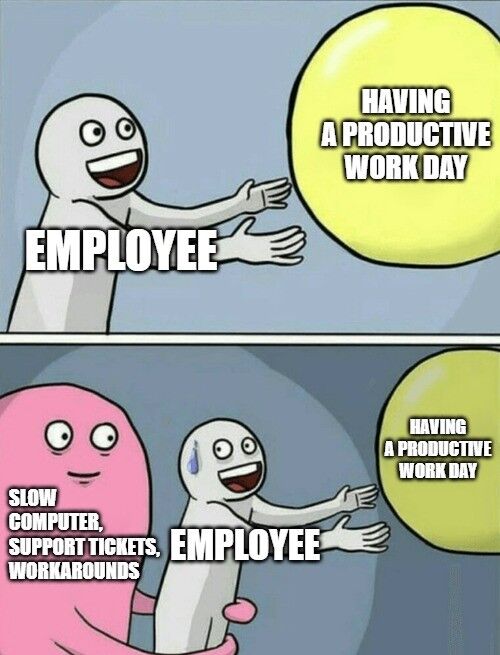 Level5Mgmt's tweet image. The worst enemies of workplace productivity!

#WorkplaceProductivity #TechTroubles #EfficientIT #BoostEfficiency #SlowComputers #ITSupport #WorkplaceHumor #ProductivityHack #SpeedUp #WorkSmart #TechSolutions #EmployeeSatisfaction #OptimizeWorkday #BusinessEfficiency