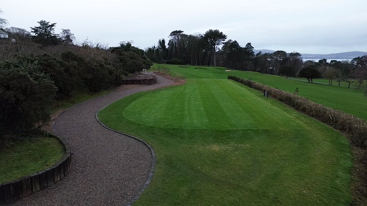 Recently completed project - gorse bush reduction to the right and new pathway extension to the left of the 4th tee #greenkeeping #winterworks #golfcourseimprovement #harrycoltdesign