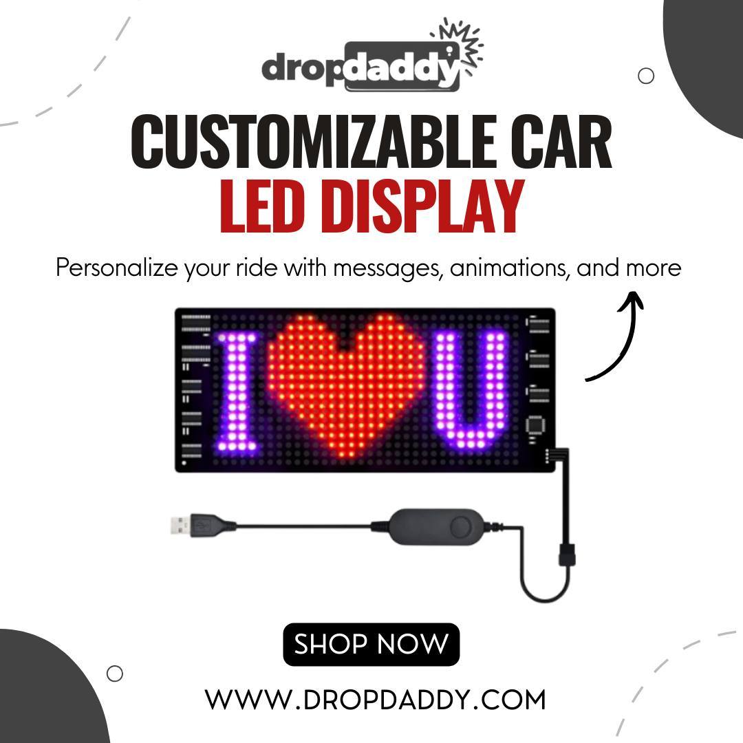 DropDaddyUS's tweet image. Turn heads on the road with our Customizable Car LED Display! 🚗💡 Personalize your ride with messages, animations, and more. Make every drive an unforgettable experience 🚗

Ｓｈｏｐ ｎｏｗ ➟ surl.li/ugyxy

#CustomLED #DriveWithPersonality #CarLEDDisplay #LED