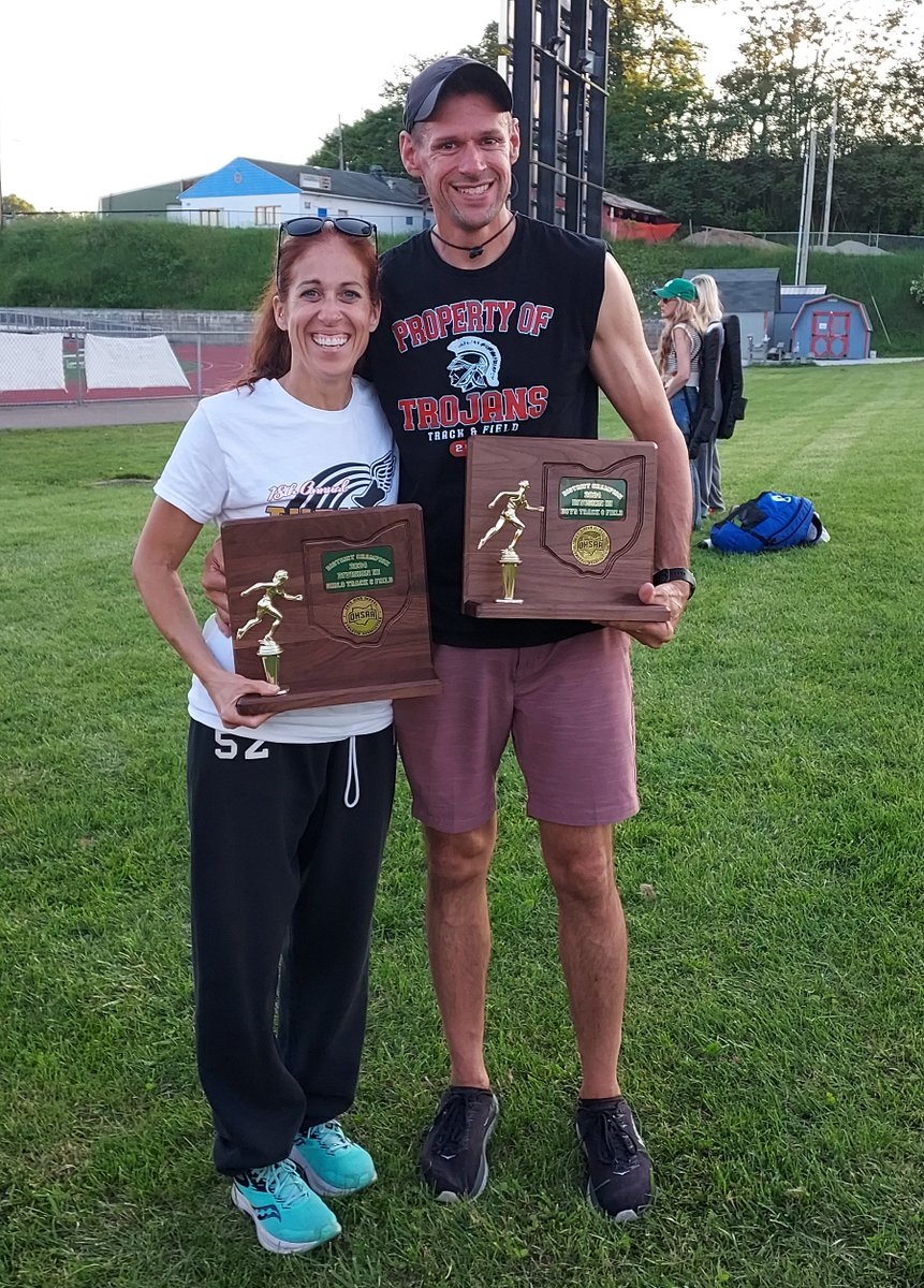 Congratulations to TVHS track &amp; field coaches Mandy McElwee (girls) and Brian Finney (boys) as they have been selected as the Division III Eastern District Coaches of the Year.