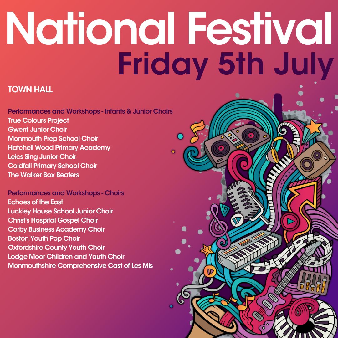 musicforyouth's tweet photo. Following yesterday's lineup announcement, we are pleased to share the full National Festival lineup for Friday 5th July!
Tickets are still available to purchase via:
https://t.co/xfZ17usipW
#NationalFestival2024 #TripleTheFun #musicforyouth #youngperformers #youngmusicians https://t.co/yq6GiX0u15