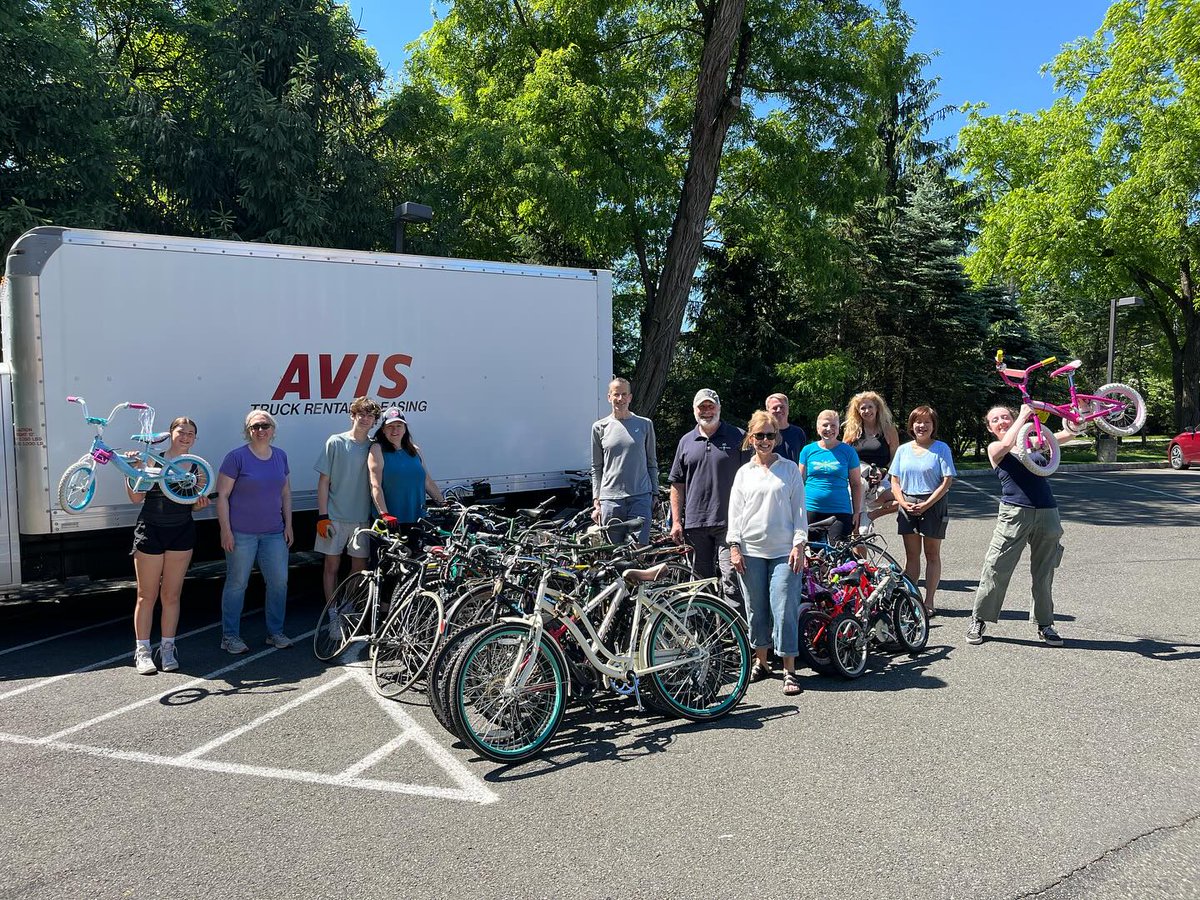 2024 June 1st: Faith Lutheran Church, New Providence: 64 bikes and 13 sewing machines.  Thanks, all.