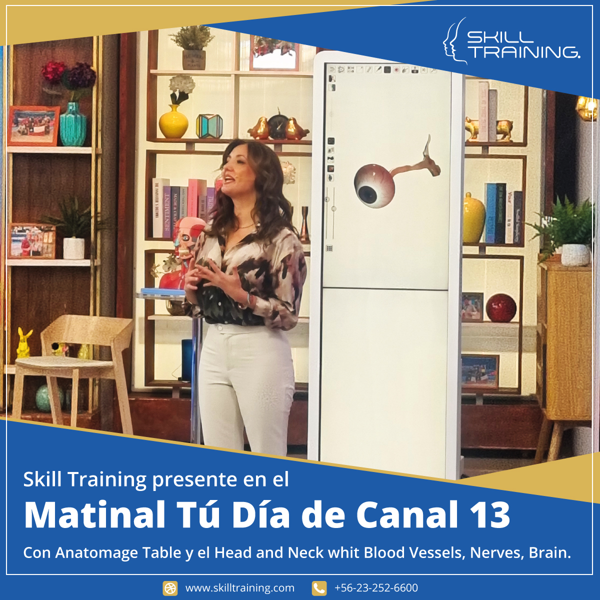 skilltraining's tweet image. Skill Training presente en el matinal &quot;Tú Día&quot; de Canal 13.
Durante 3 días, tuvimos el honor de participar en el programa &quot;Tú Día&quot; de Canal 13.

#skilltraining #anatomagetable #simulaciónclínica #canal13 #túdía