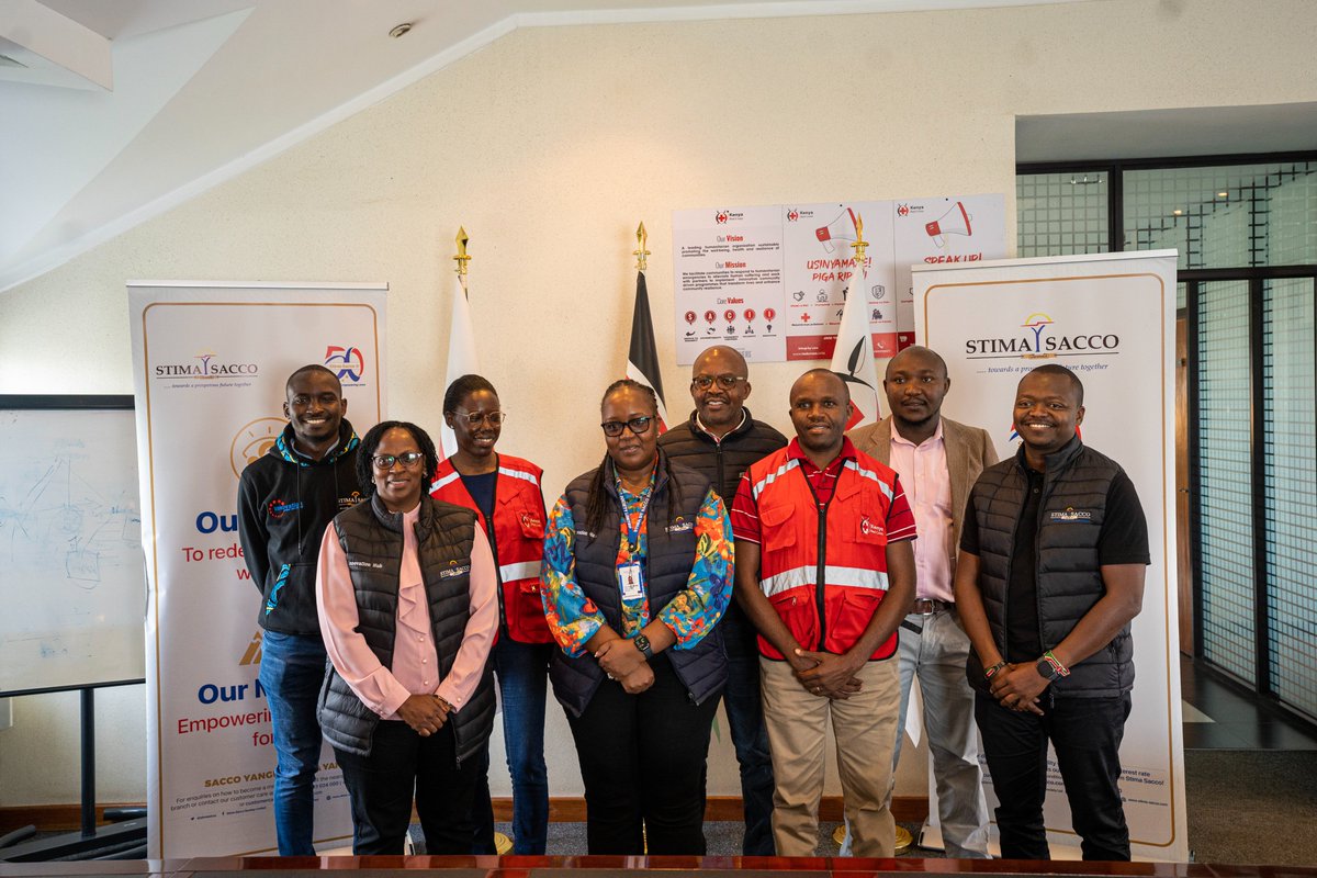 Earlier today at the Kenya Red Cross HQ, a delegation from Stima Sacco's Management, led by our Chief Managers, Sydney Shilako (ICT &amp; Operations) and Rosemary Karanja (Strategy and Business), alongside Jack Kulova (Manager, Corporate Communications) and Branch Managers, Charles