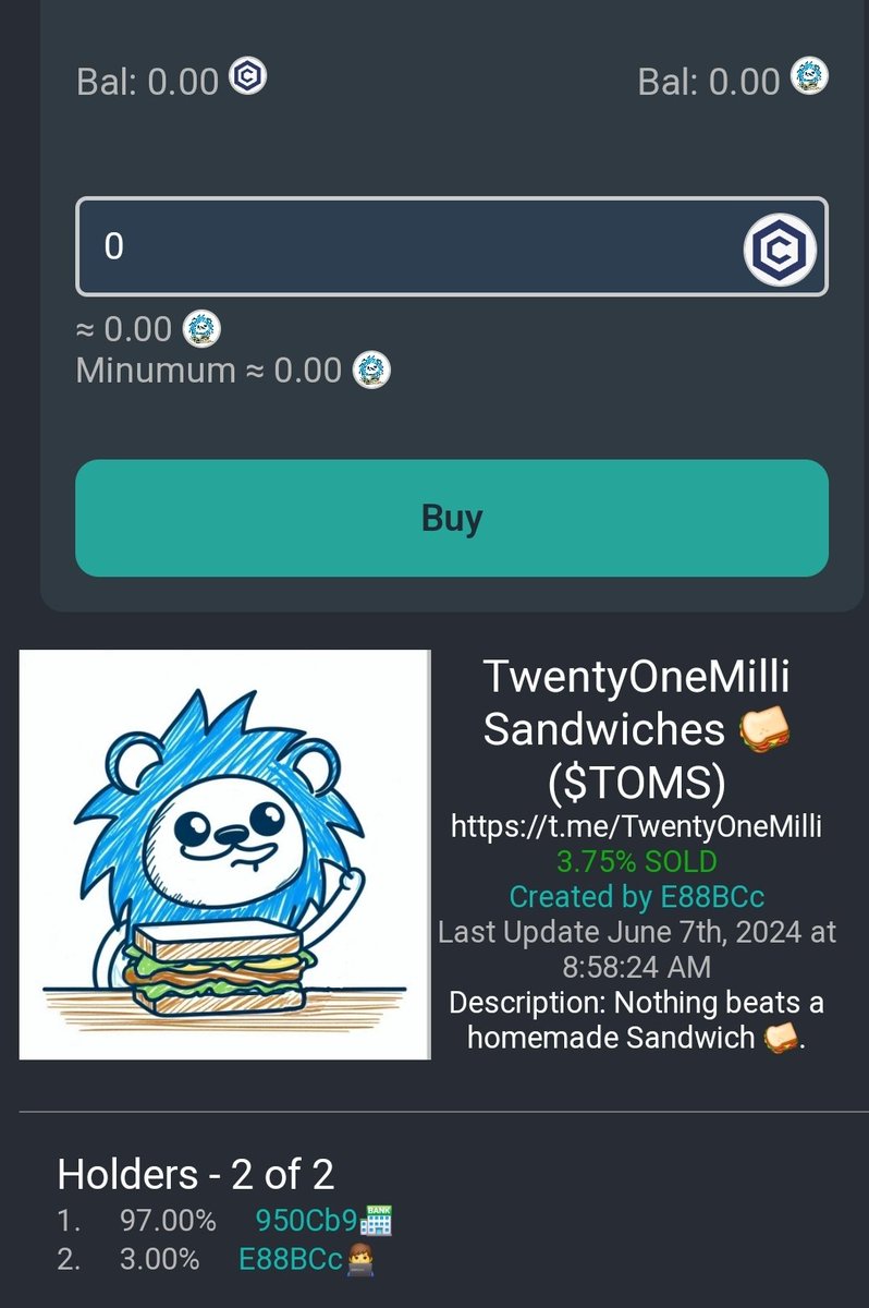 🔴🔵Puush.fun 
<a href="/Blockchainwork5/">21 Million</a> inspired 🥪🔥

🎉 50k $TOMS 
2x Winners 🏆 

Follow : <a href="/ArtofNickTaylor/">R.Ððgg ☯️</a>
<a href="/Blockchainwork5/">21 Million</a>

Join TG :
t.me/TwentyOneMilli

❤️,♻️ tag 5 #crofam 

🥪 72 HRS 🥪