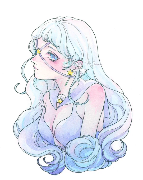 好きな女の子の記念日でしたと言っても誕生日も分からないのでちょうど一年前、この一枚目の"最初の絵"を描いた日、という私だけの小さくて特別な6月4日です。 
