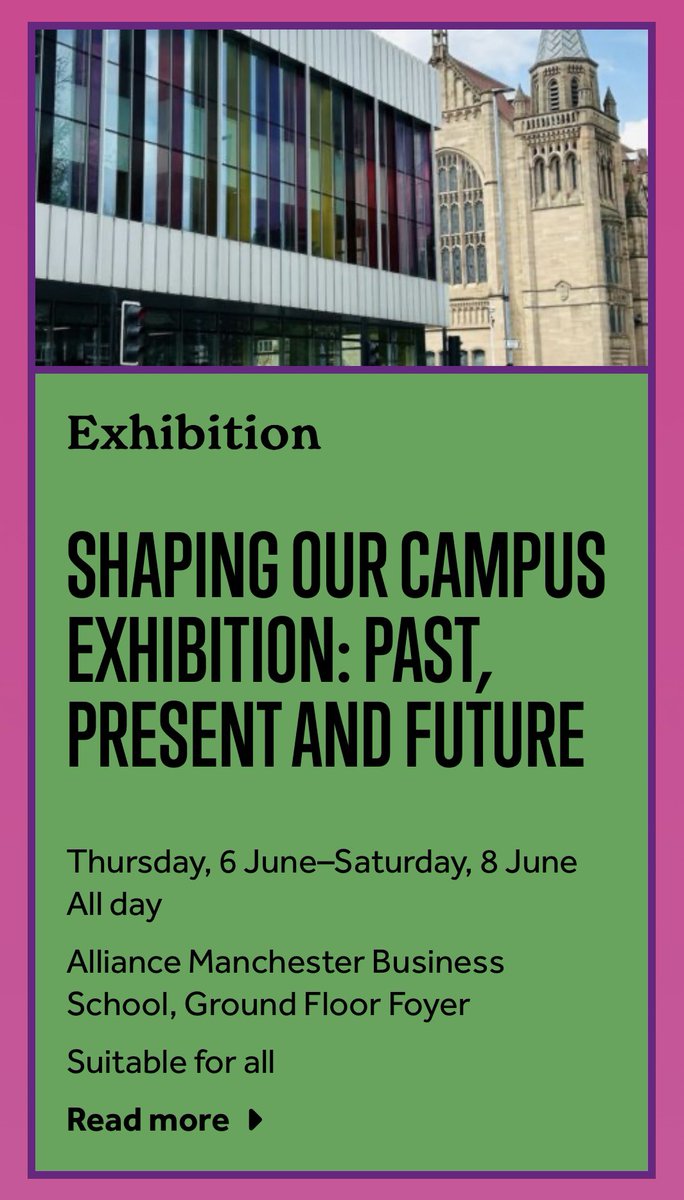 Come along tomorrow (Saturday) to see our <a href="/MUDLab_UoM/">Manchester Urban Design LAB</a> Exhibition in AMBS Foyer - part of <a href="/OfficialUoM/">The University of Manchester</a> #UoM200 Bicentennial Festival. Check out universallymanchester.com for the full list of events during the day across campus. Pop in to say hello to us and check out our 3D model