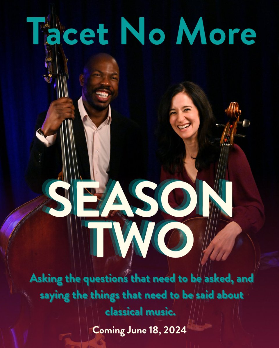 📣 Calling all classical music lovers! 📣

Do you crave a space for positive discussions about the power of music to better humanity? We invite you to listen to our podcast, #TacetNoMore, and be inspired by voices from all sectors around the work we do on and off the stage.