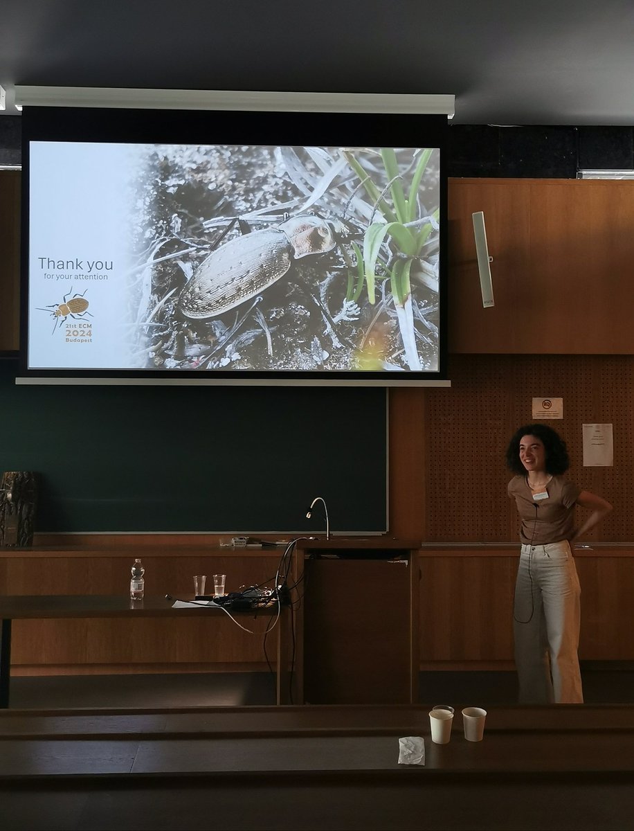 In the last days I attended the <a href="/21stECM/">21st European Carabidologists' Meeting</a>, where I got to present my MSc thesis on glacial and periglacial carabid beetles 🪲 <a href="/dbiosunito/">@DBIOSUnito</a> <a href="/MUSE_Trento/">MUSE_Museum</a> <a href="/nbfc_italy/">NBFC - National Biodiversity Future Center</a>
It was a wonderful experience, shared with nice and inspiring people! Happy to have got the chance to be part of it!