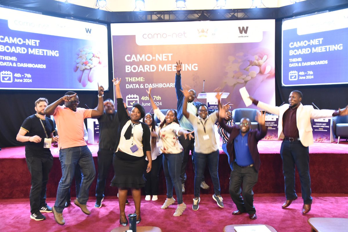 The <a href="/CAMO_Net1/">CAMO-Net</a> Board meeting has officially concluded. We appreciate the Uganda hub team led by PI, <a href="/akambugu/">Andrew Kambugu</a> &amp; Co-PI, <a href="/franciskakooza1/">Francis Kakooza, PhD</a> and project manager, <a href="/drmackline/">Hope Mackline</a>. All the <a href="/CAMO_Net1/">CAMO-Net</a> work is possible with support from <a href="/wellcometrust/">Wellcome</a>
