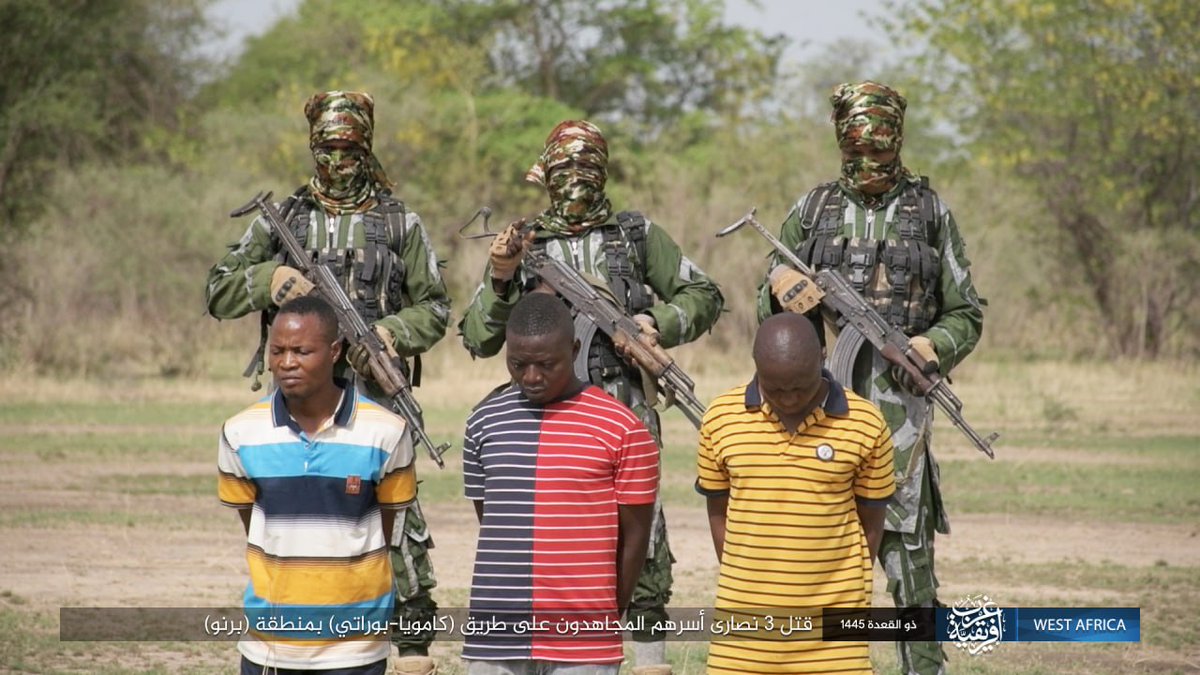 ChristianEmerg1's tweet image. Nigeria: Three Christians have reportedly been executed in Borno by Islamic State militants. May they rest in peace. Let us pray for their families, but also commit ourselves – as Christians – to ending this barbarism.